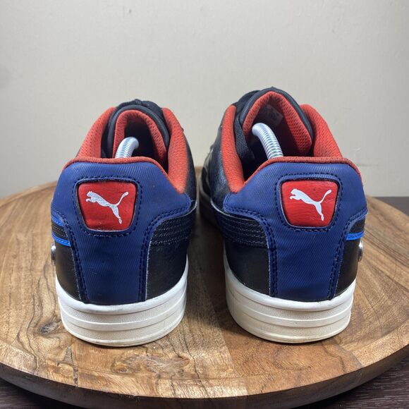 Puma BMW MotorSport Smash Vulc V3 Mens Black and Blue Size 13 Leather Shoes - Picture 3 of 9